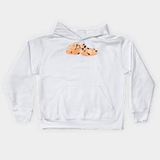 Chocolate Chip Cookie Drawing Kids Hoodie